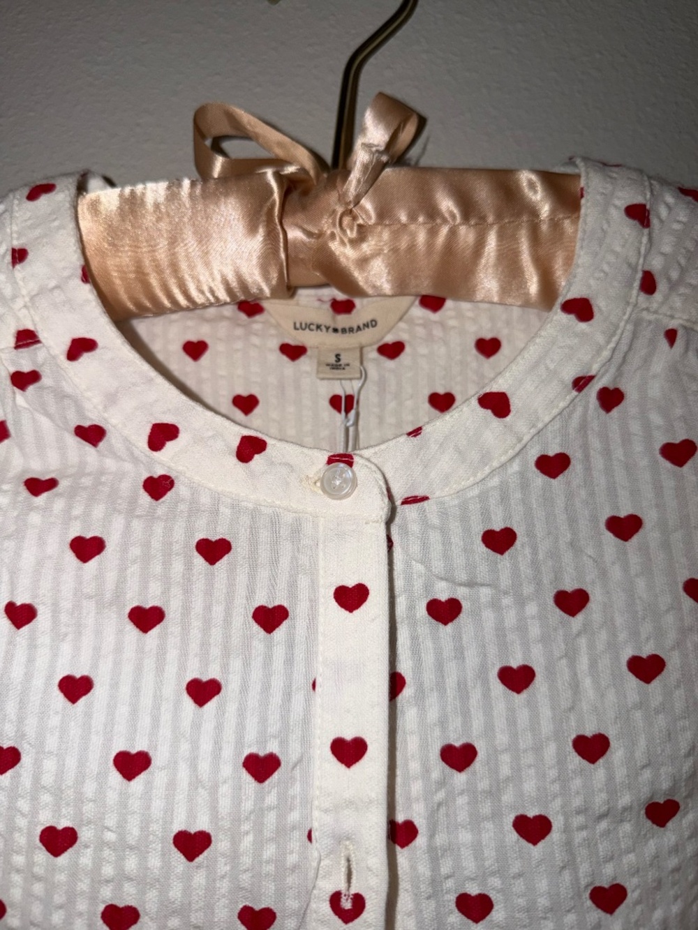 Lucky Brand Heart blouse